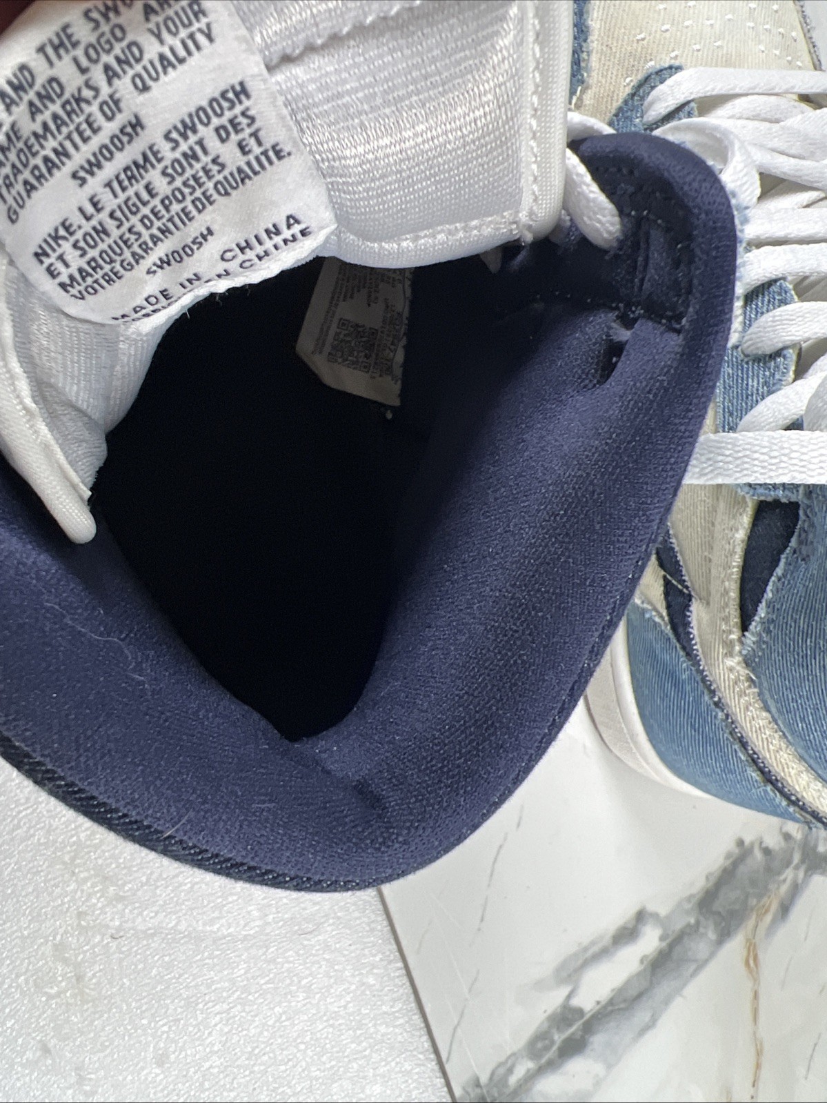 Nike Air Jordan 1 OG High Denim FQ2947-100 Mens 7 Womens 8.5 🔥 DENIM DRIP