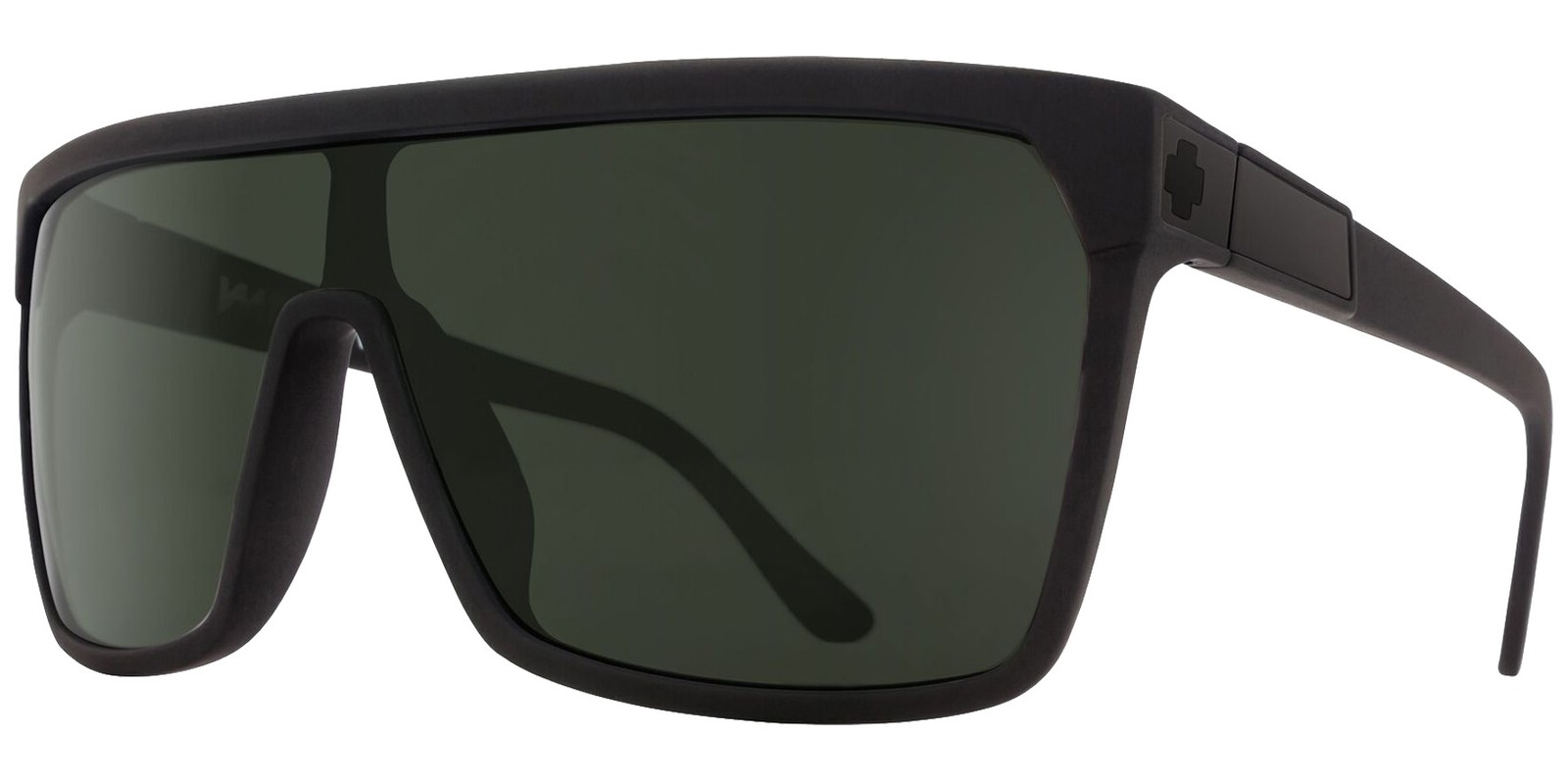 Spy Optic Flynn Matte Black Shield w/ Metal Plaque – 670323973863