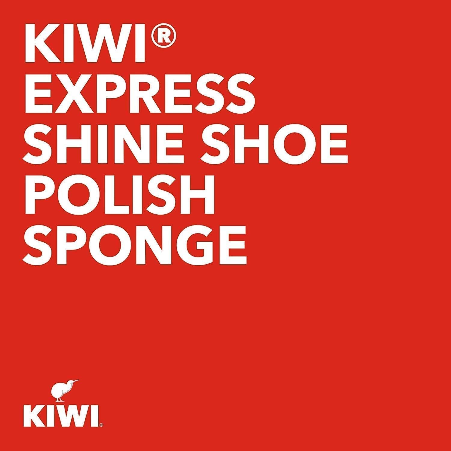 KIWI Express Shoe Shine Sponge Black Leather Care for Shoes Boots Jacket Bag