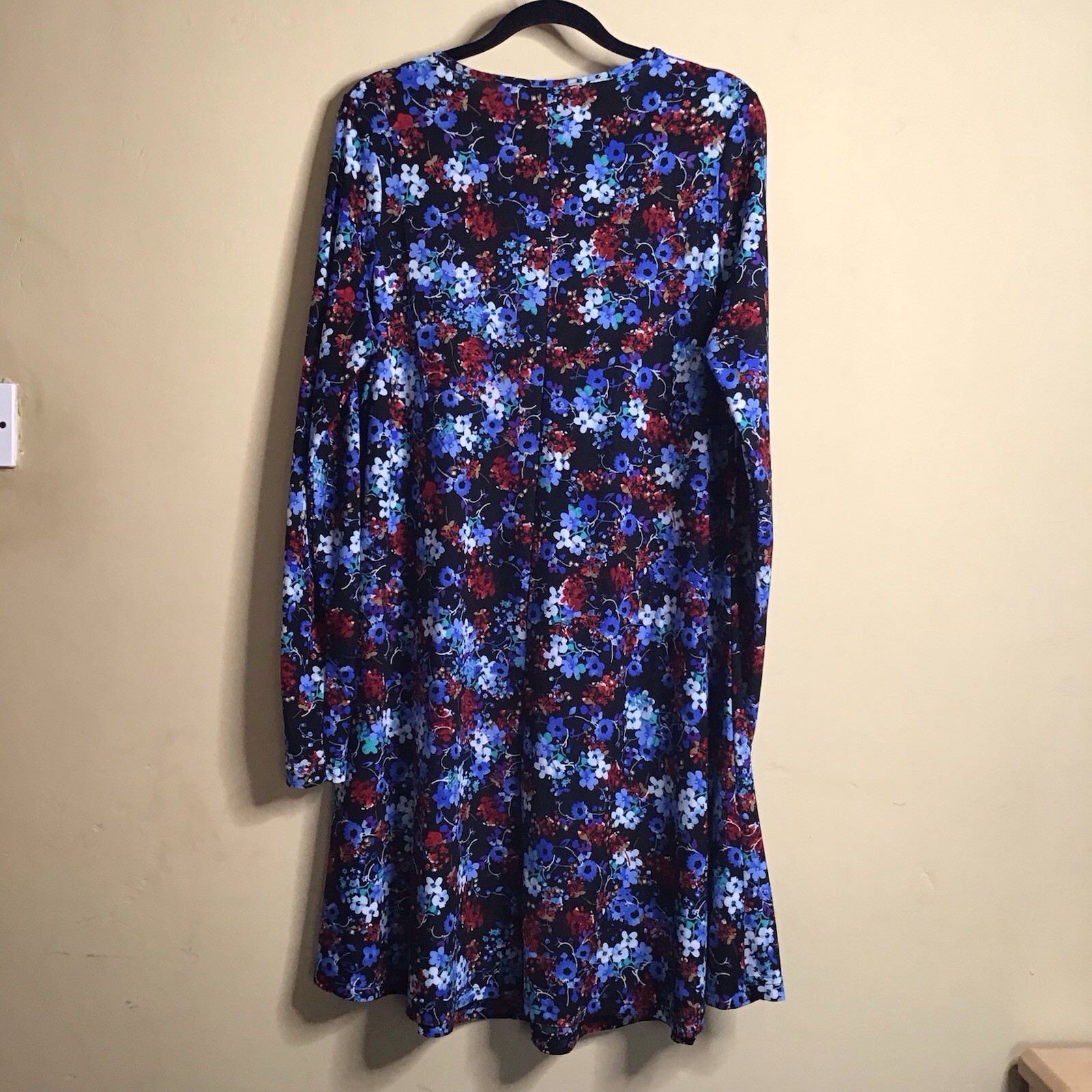 Simply B Uk 14 Floral Dress Spring Summer Casual Long Sleeve Holiday Travel
