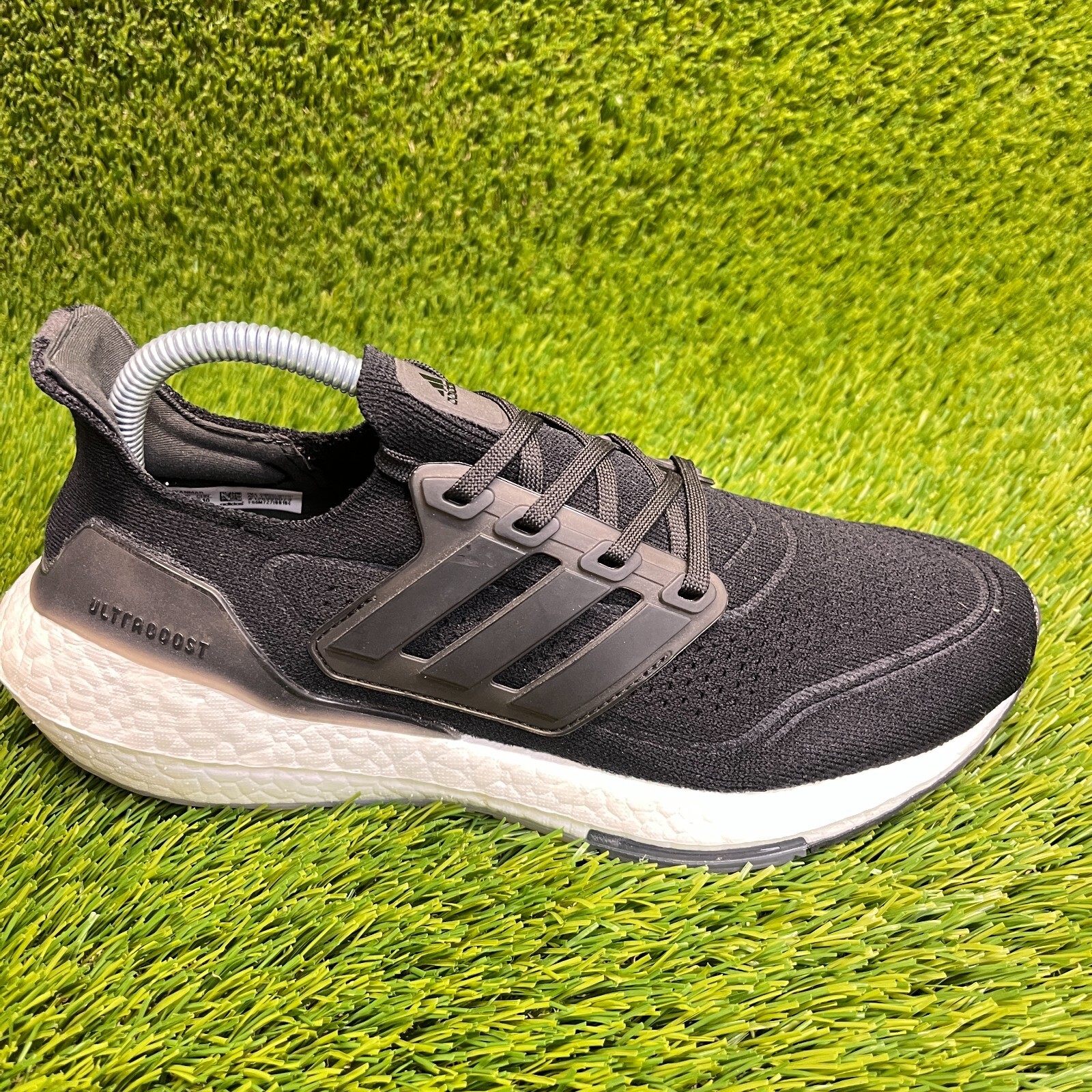 Adidas UltraBoost 21 Mens Size 6.5 Black Outdoor Walking Running Shoes Sneakers