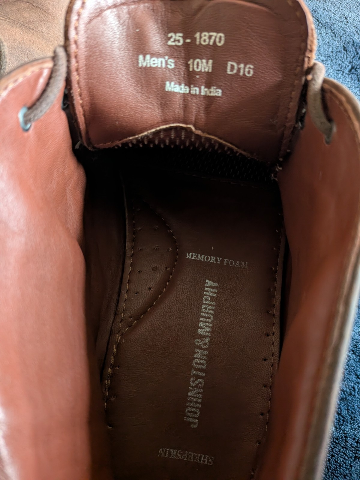 Johnston & Murphy Copeland Chukka Oiled Full Grain Leather Ankle BOOTS Size 10m