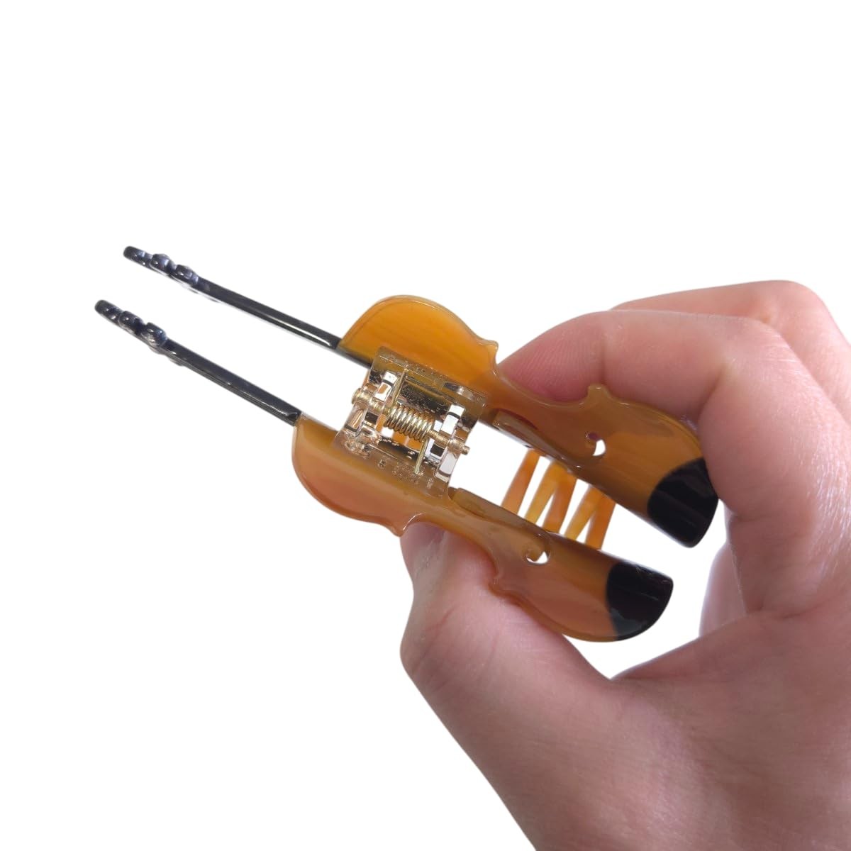 Novelty Violin Instrument Hair Clip,Acetate Claw Clips,Funny Hair Clips for W…