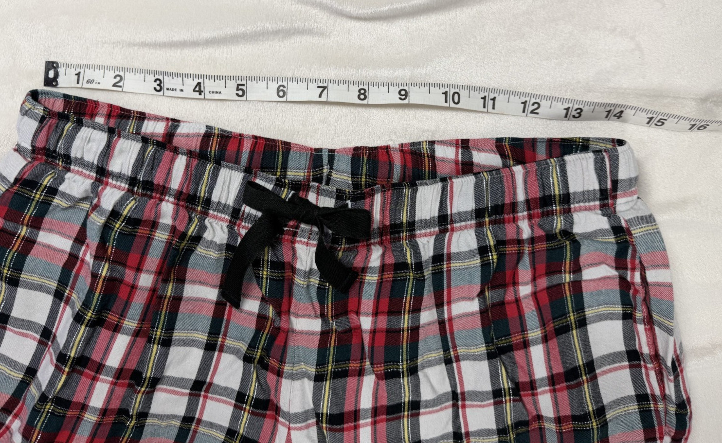 Victoria’s Secret: red/white/black flannel pajama pants women’s size S