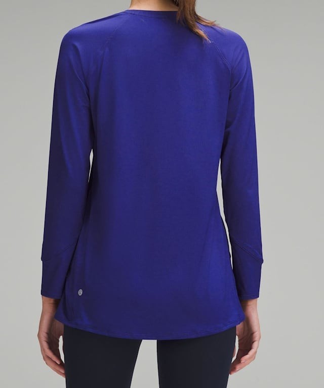 Lululemon Abrasion-Resistant High-Coverage Long-Sleeve Shirt Larkspur Size 6