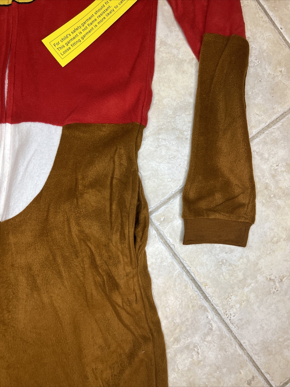 Buc-ee’s Beaver Mascot Buc Union Body Suit Costume Pajamas Youth XS / S NWT