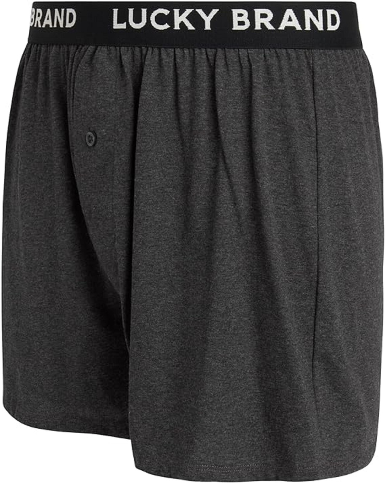 Lucky Brand Knit Boxer Shorts Cotton Assorted Black/Gray Color Underwear 4 Pack