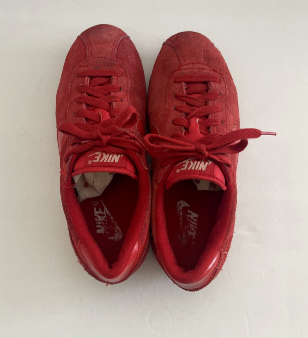 Nike Cortez Red Suede Size 7.5 Made in Republic of Korea Vintage