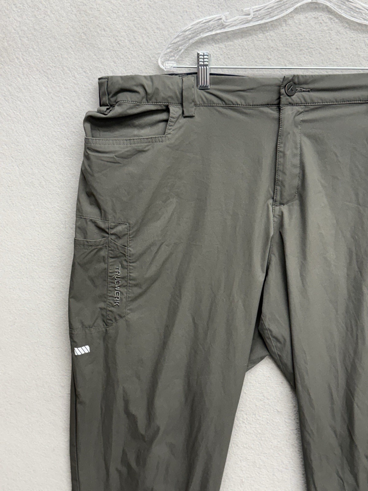 Truewerk Cloud Pants Mens 3XL Gray Workwear Utility Outdoor Performance Hiking