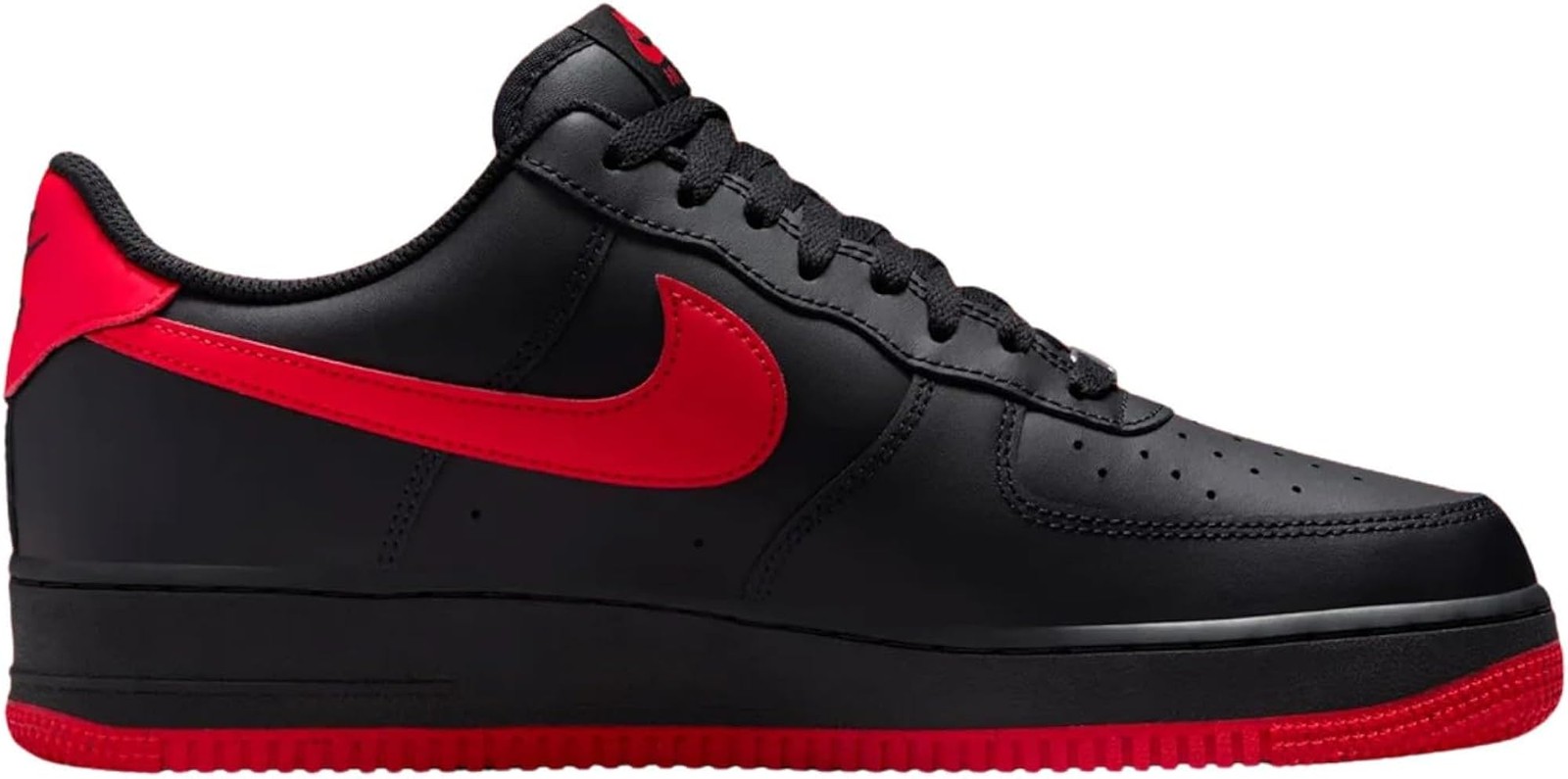 Nike Air Force 1 ’07 Mens Size-11 – Black/University Red-black – 11