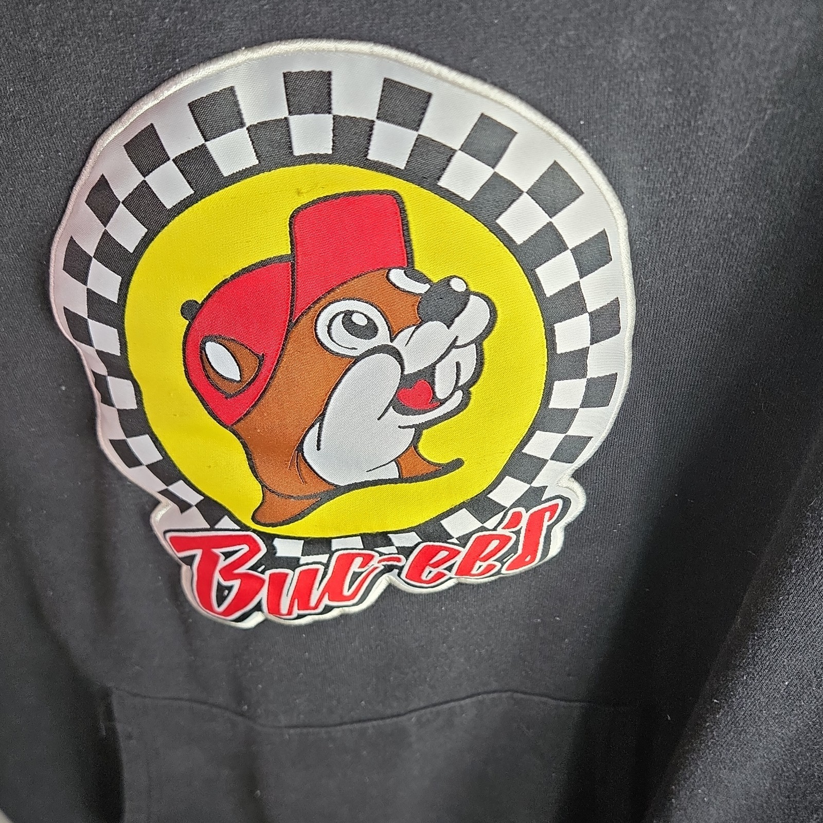Buc-ee’s Black XL Graphic Print Fleece Hoodie Men’s Pullover Long Sleeve