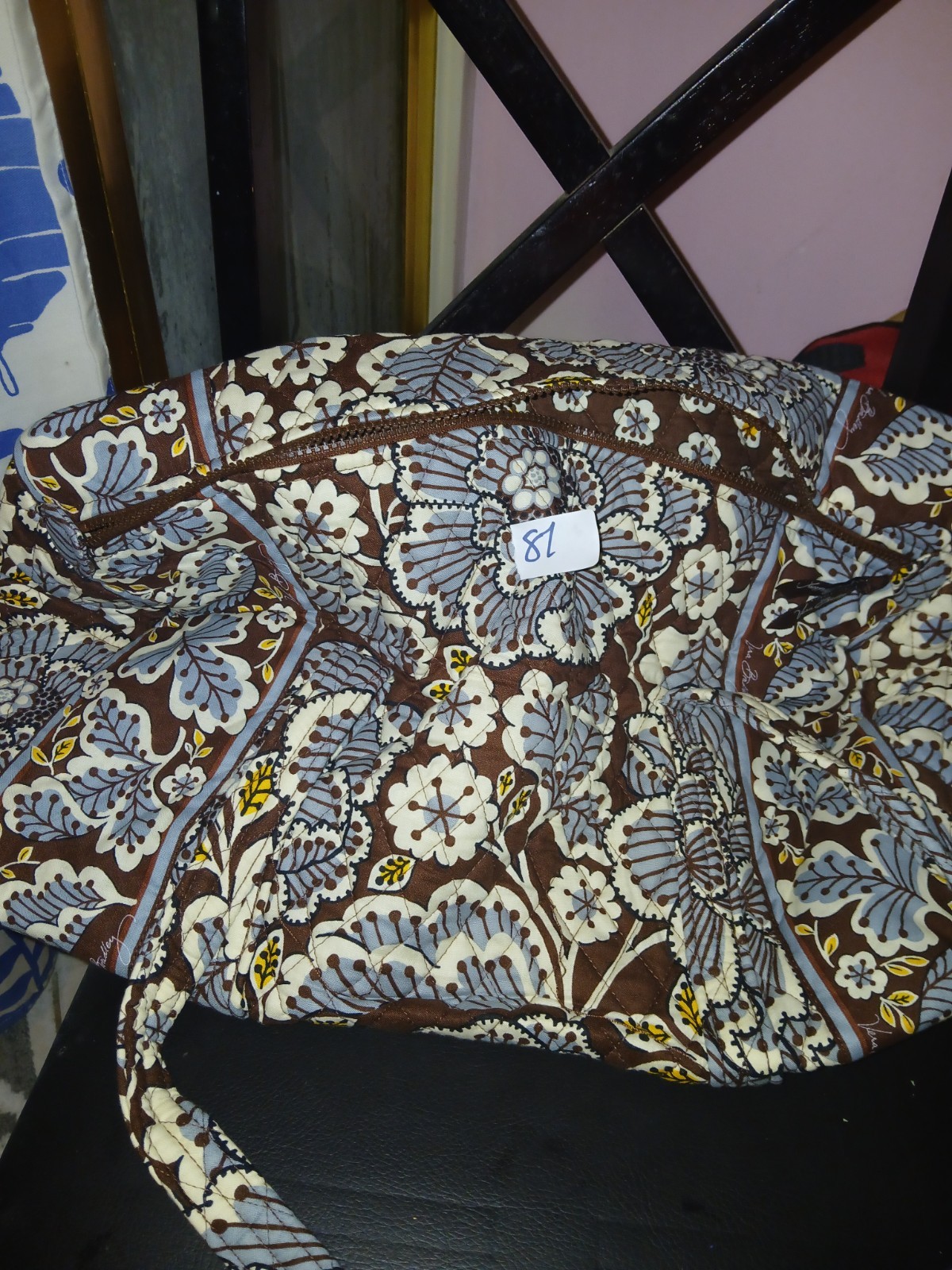 Vera Bradley Women’s Floral Duffel Bag Multicolor, Zip, Inner Pockets