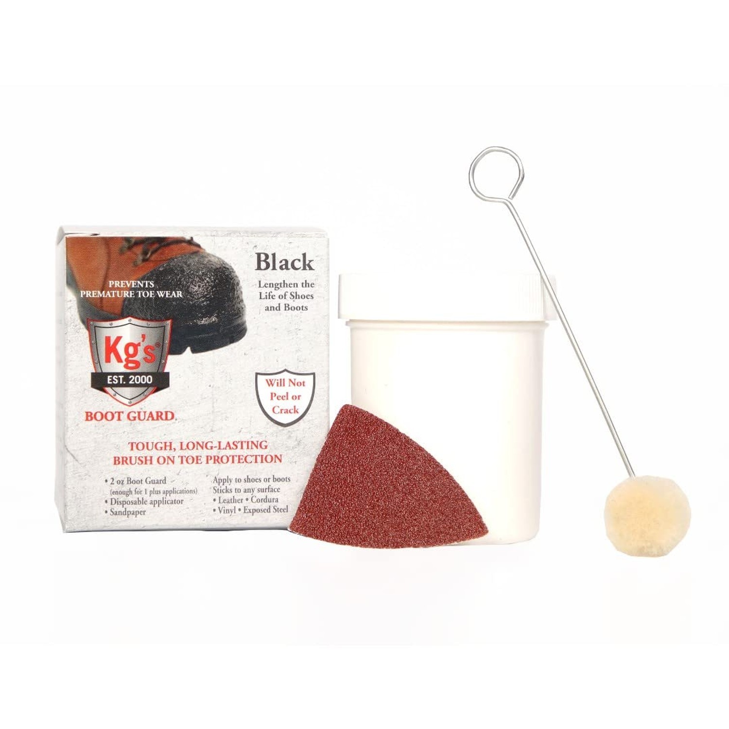 Kg’s Boot Guard Brush On Toe Protection – Brush On Liquid for Tough, Long-