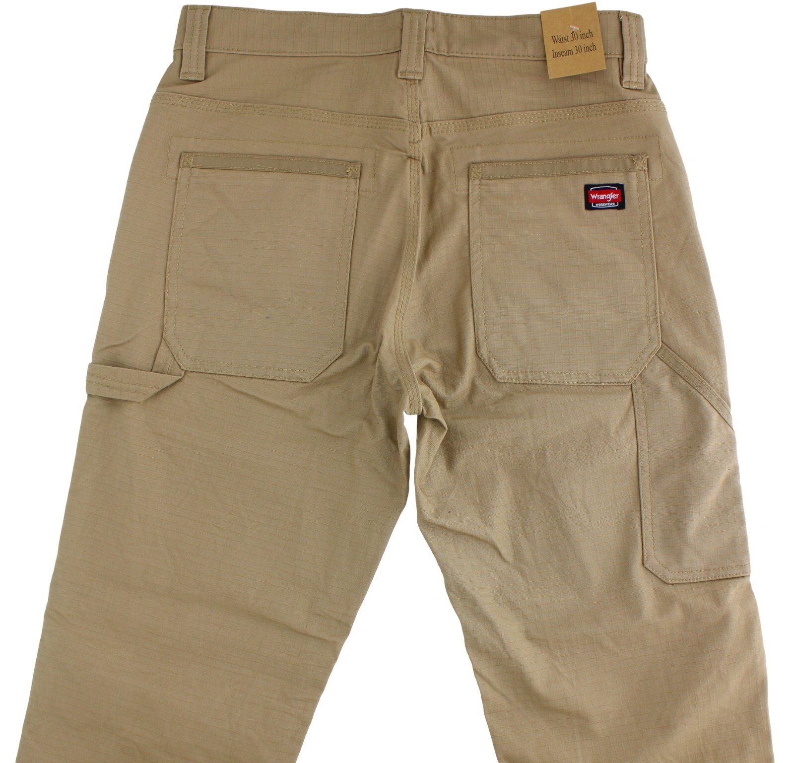 Wrangler Workwear Men’s Work Pants 5-Pocket Rip-Stop, Reinforced Knee & Pockets
