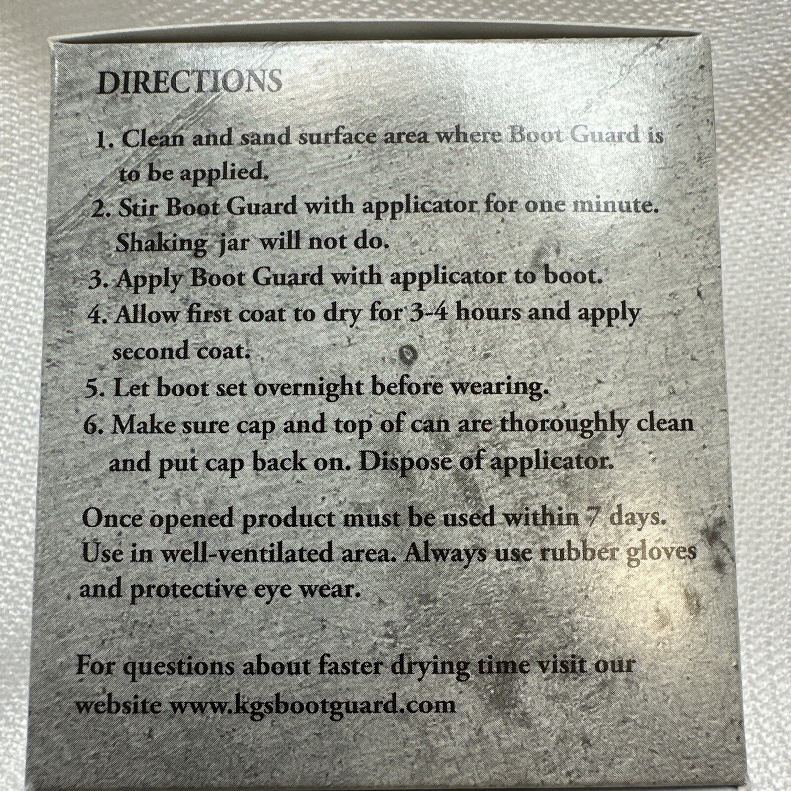 Kg’s Boot Guard Leather Vinyl Brush-On Toe Shoe Protector 2 Oz. – Brown