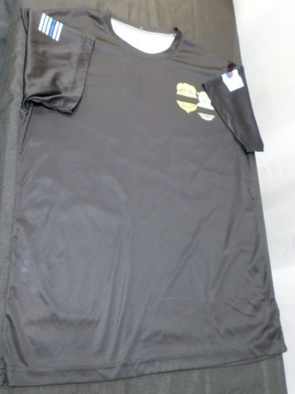 DISCONT NATIONAL MILITARY MP WEEK OSAN AIR BASE REPUBLIC OF KOREA BLACK SHIRT M