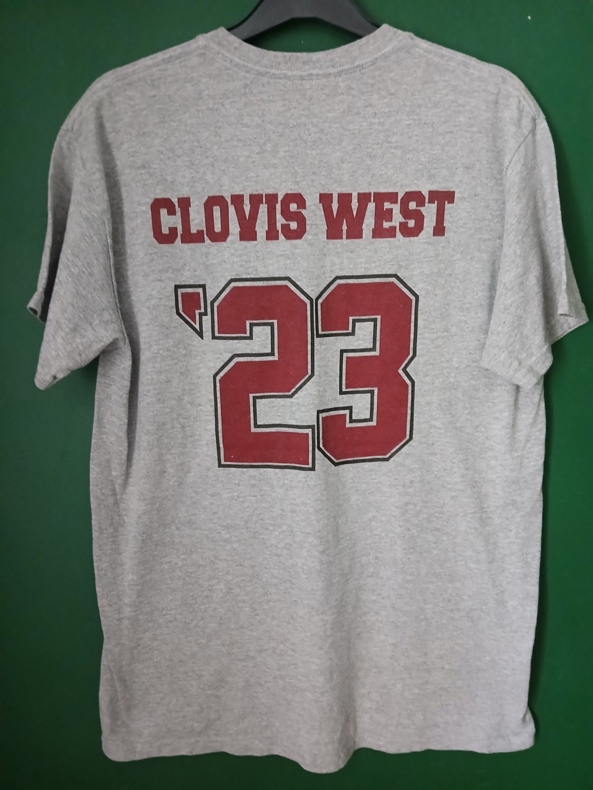 Clovis West T Shirt Mens Medium Gildan Grey Eagle
