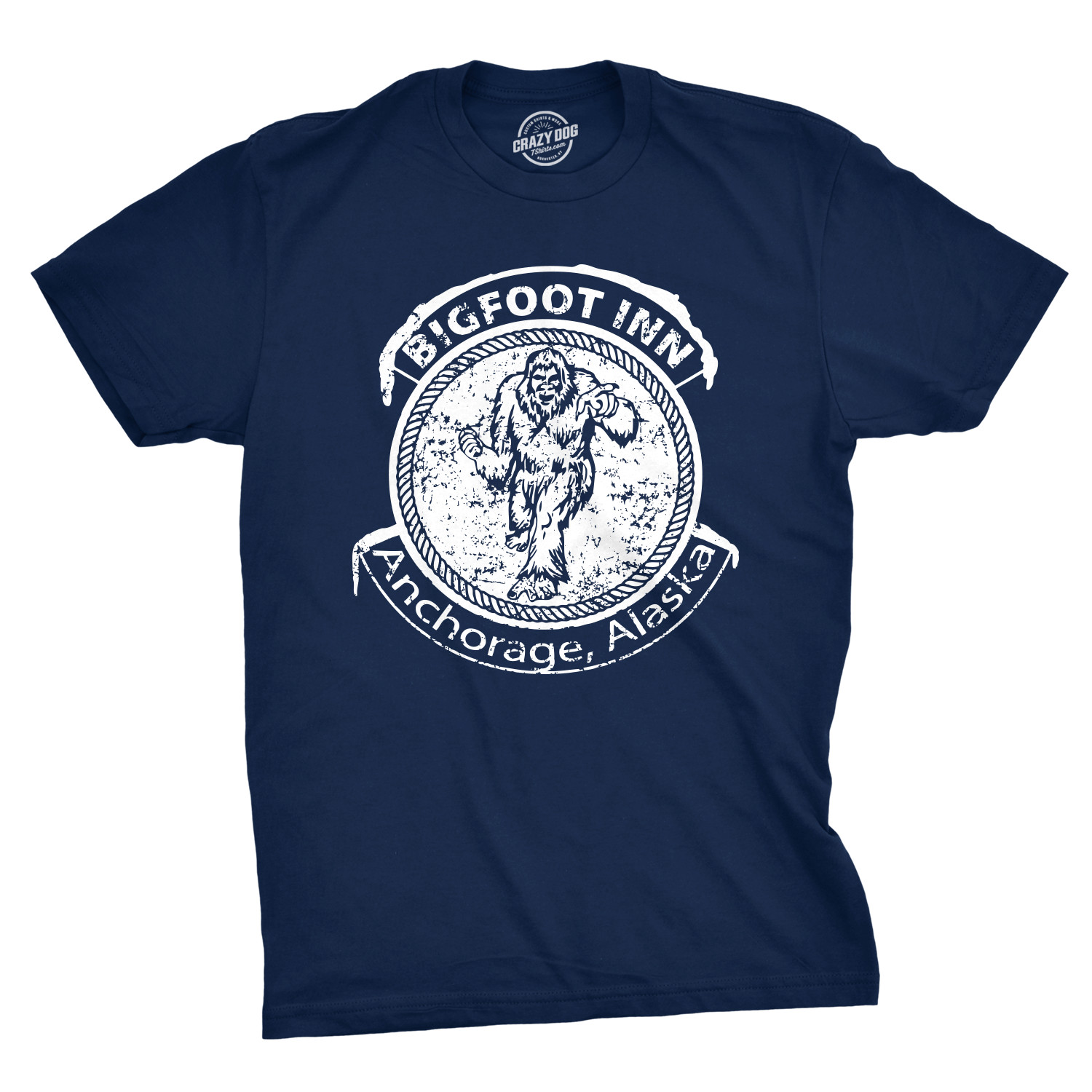 Big Foot Inn T Shirt Funny Dive Bar Pub Sasquatch Drinking Graphic Tee