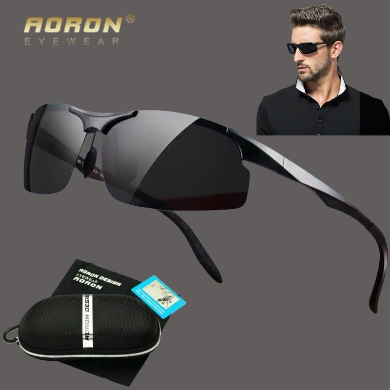Aluminum HD Polarized Photochromic Sunglasses Men Eyewear Driving Sport Glasses