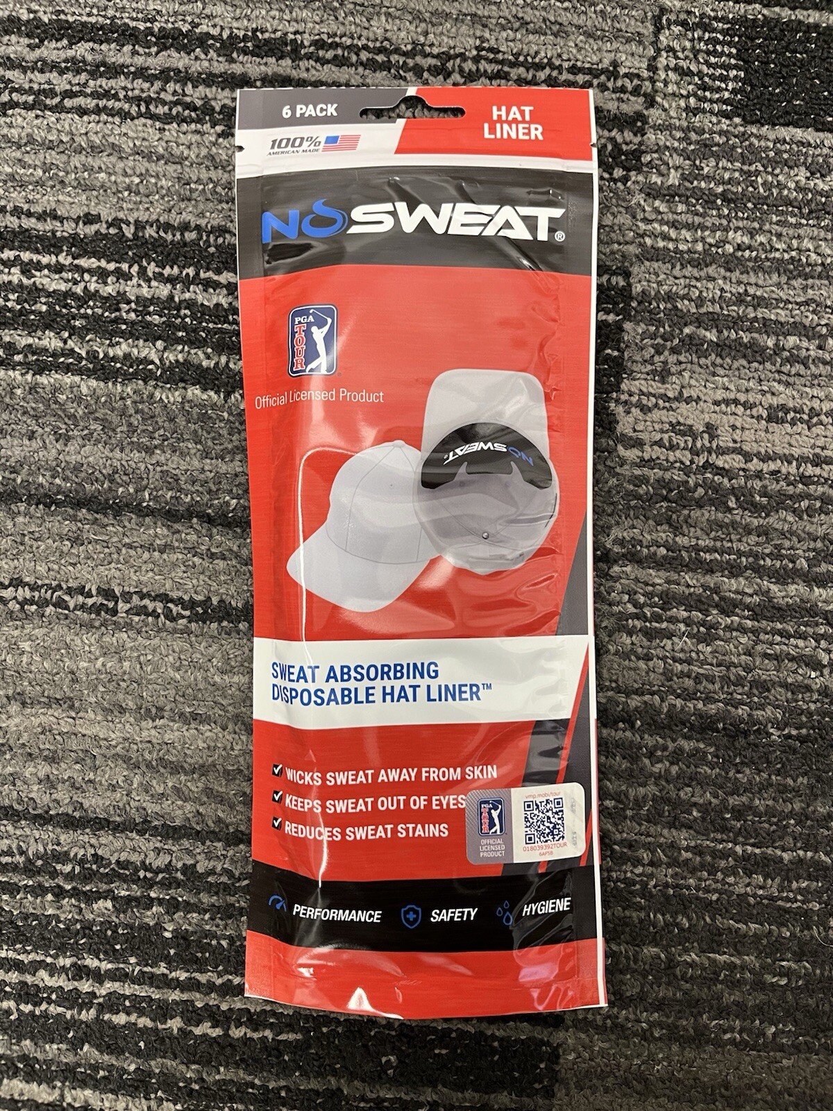 NoSweat Hat Liners – Sweat Liner For All Hat Types 6 Pack