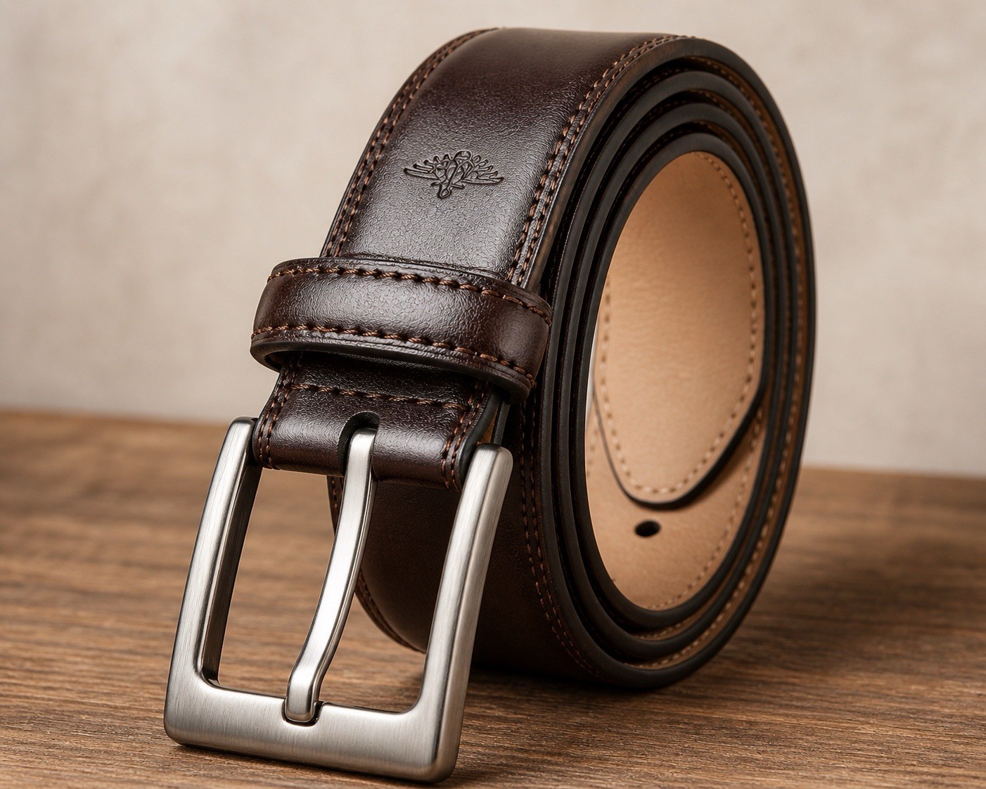 Men’s Genuine Leather Belt Brown Dockers Dress Casual Work Belt Sizes 34-42 NWT