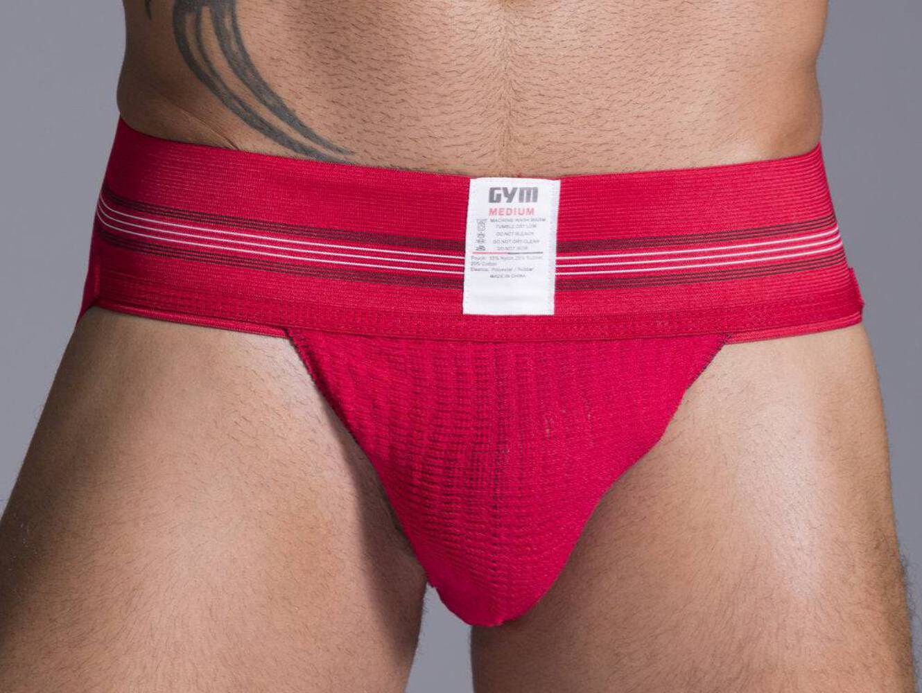 GYM Old School 2.0 Jockstrap with 3″ Waistband (1-Pack)
