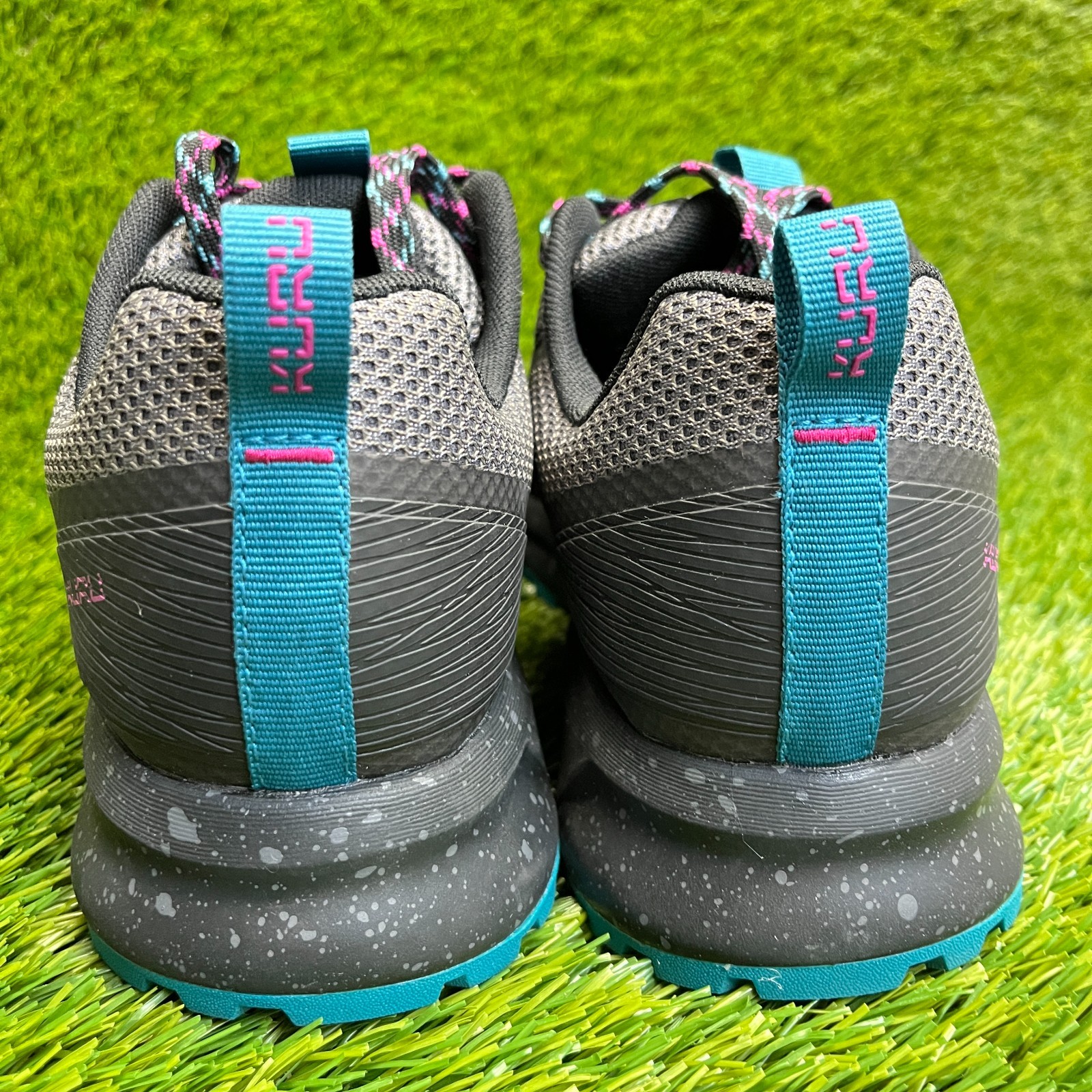 Kuru Atom Womens Size 9 Gray Black Blue Athletic Running Walking Shoes Sneakers