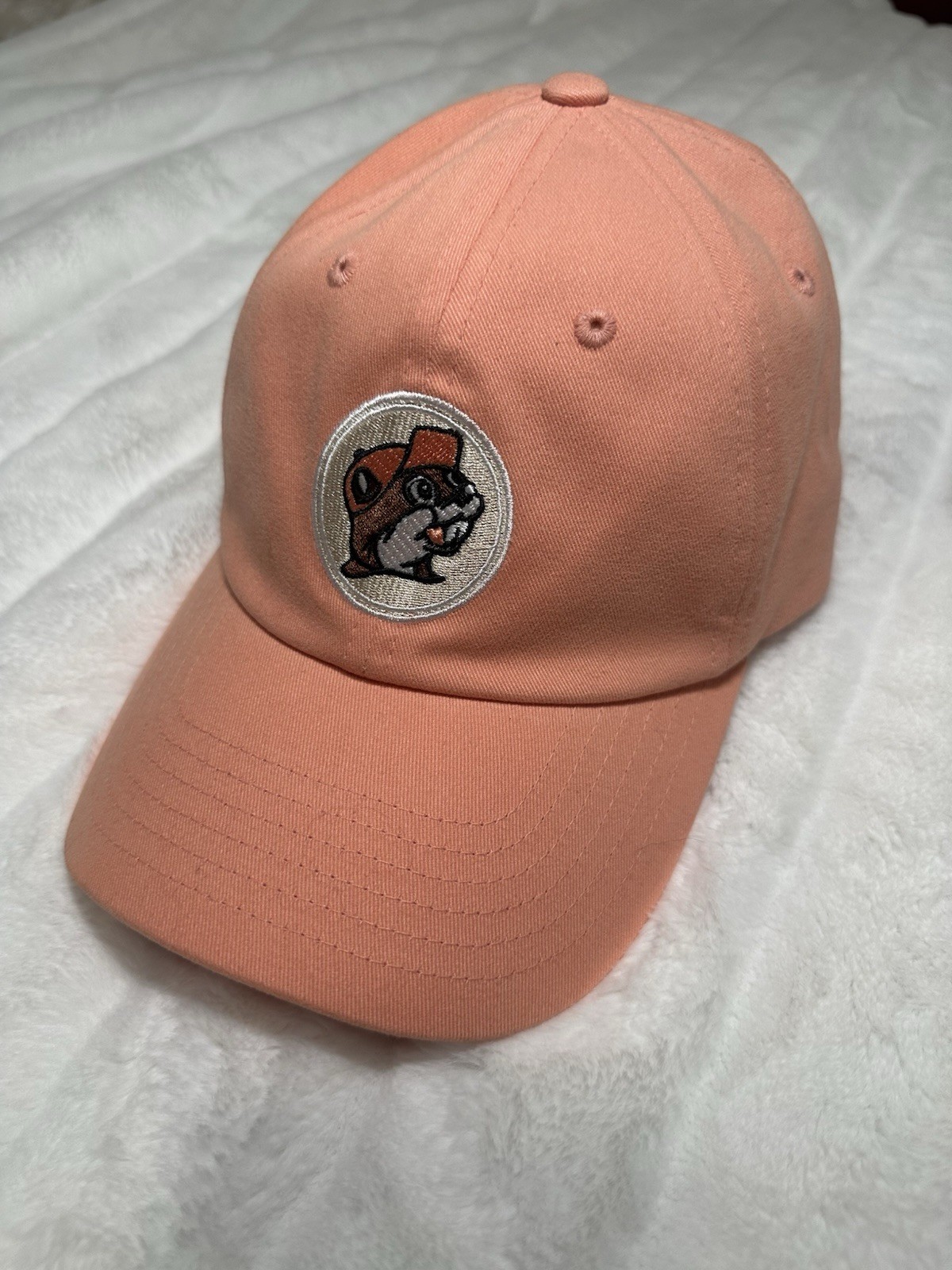 Buc-ee’s Pink Adjustable Baseball Cap Solid Buc-ee’s Beaver Logo One Size