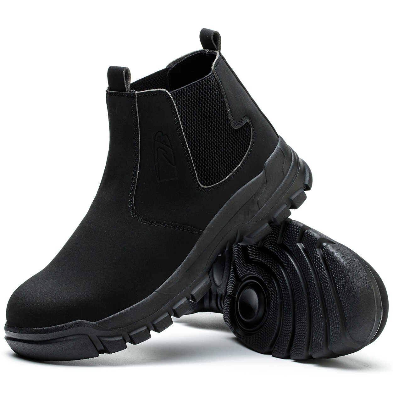 Waterproof Work Boots for Men Slip-on Steel Toe Shoes Safety footwear Anti-slip