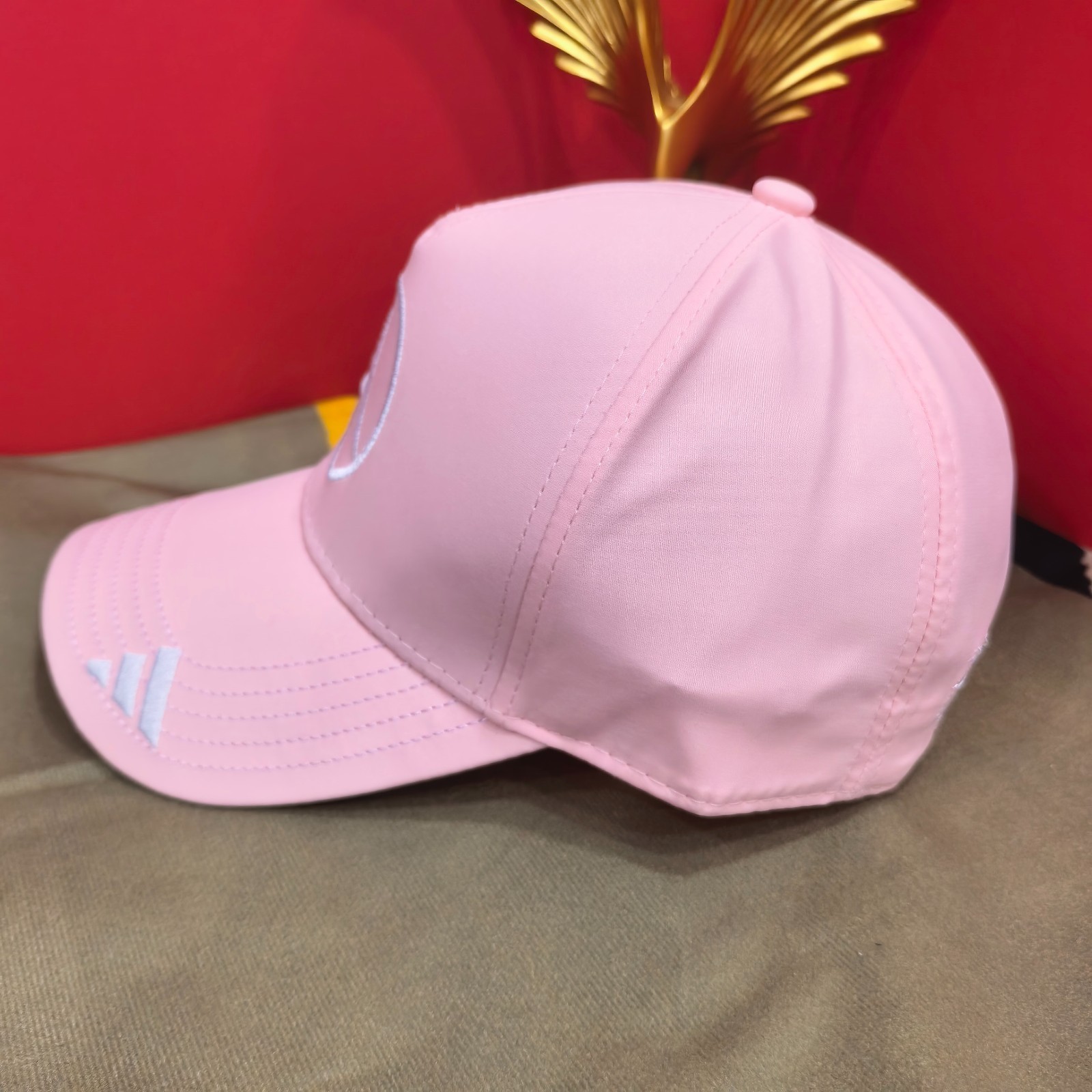 Mercedes-Benz Sports & Leisure Pink Baseball Cap with White Embroidered Logo