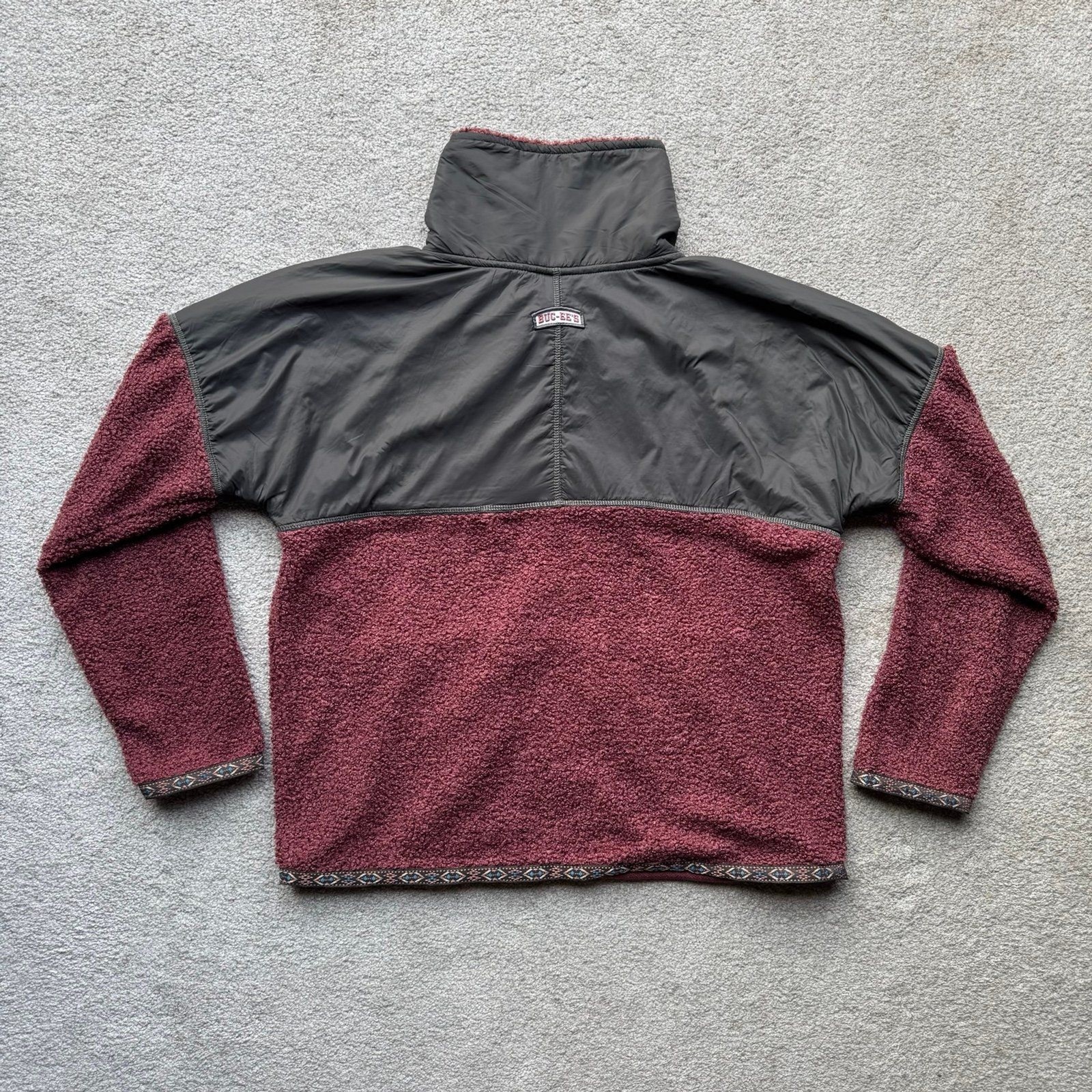 Buc-ee’s Womens Fall 2023 Berber Colorblock Fleece Zip Jacket