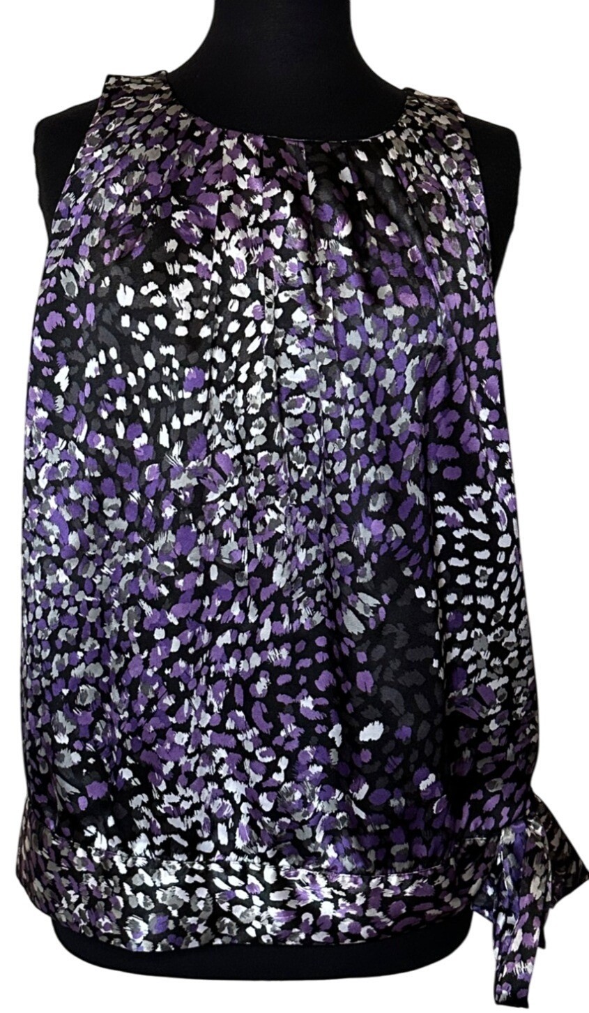 APT. 9 Sleeveless Geometric Blouse Polyester Spandex Blend Women’s Size XL