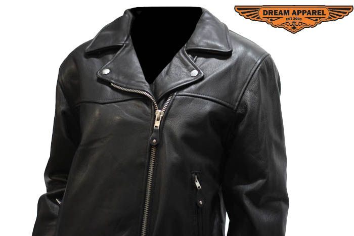 Premium Black Women Classic Fit Motorcycle Leather Soft Quilted Belted Jacket