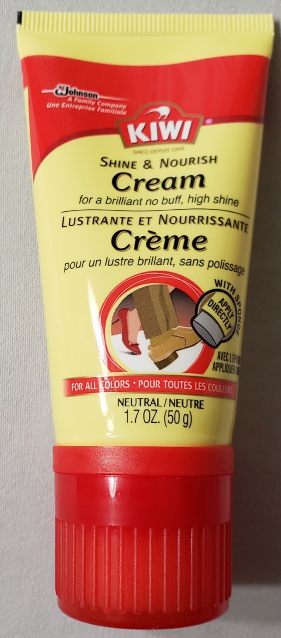 3 KIWI High Shine & Nourish Cream 1.7oz No Buff Leather Shoe Polish NEUTRAL NEW