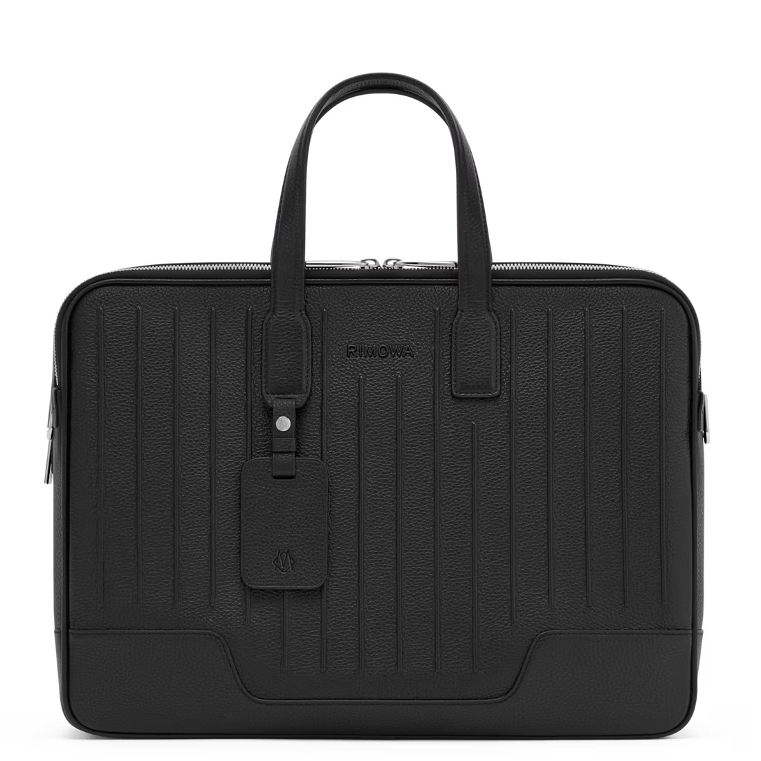 RIMOWA Never Still Leather Briefcase, Black, $1,790 Retail
