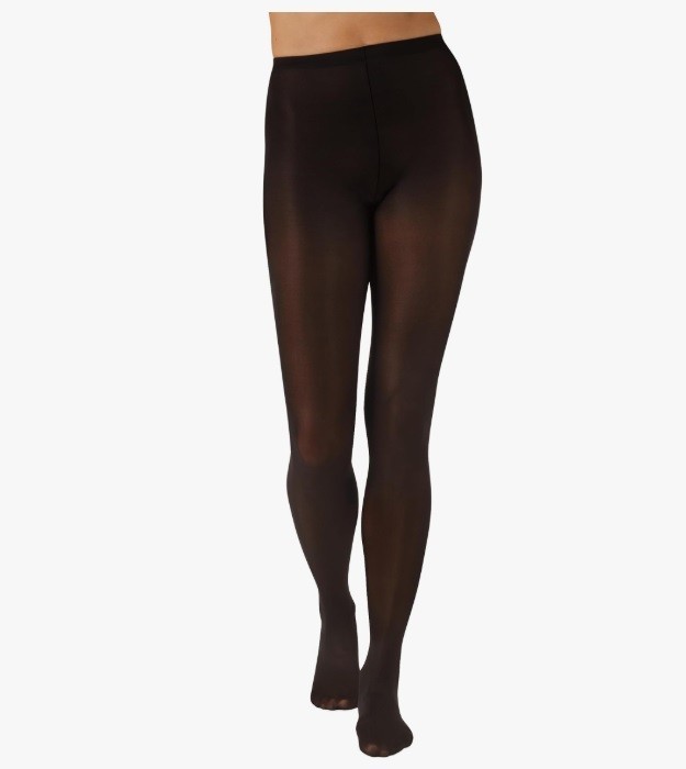 4x Leggs Opaque Tights Large Black 60 Denier Soft Nylon Spandex New