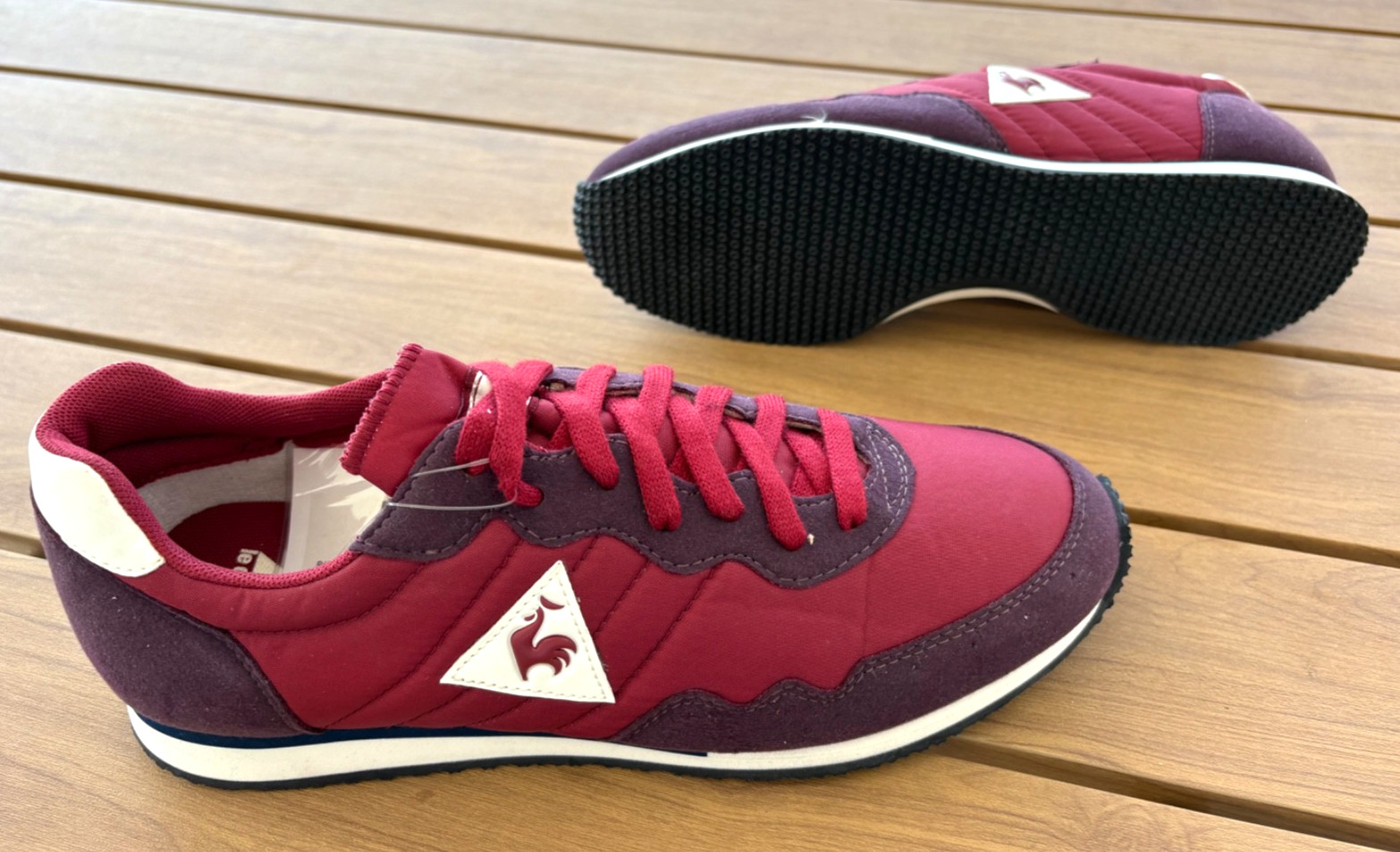 Le Coq Sportif Men’s Milos Nylon Red Sneakers Athletic Shoes Trainers Sneakers 9