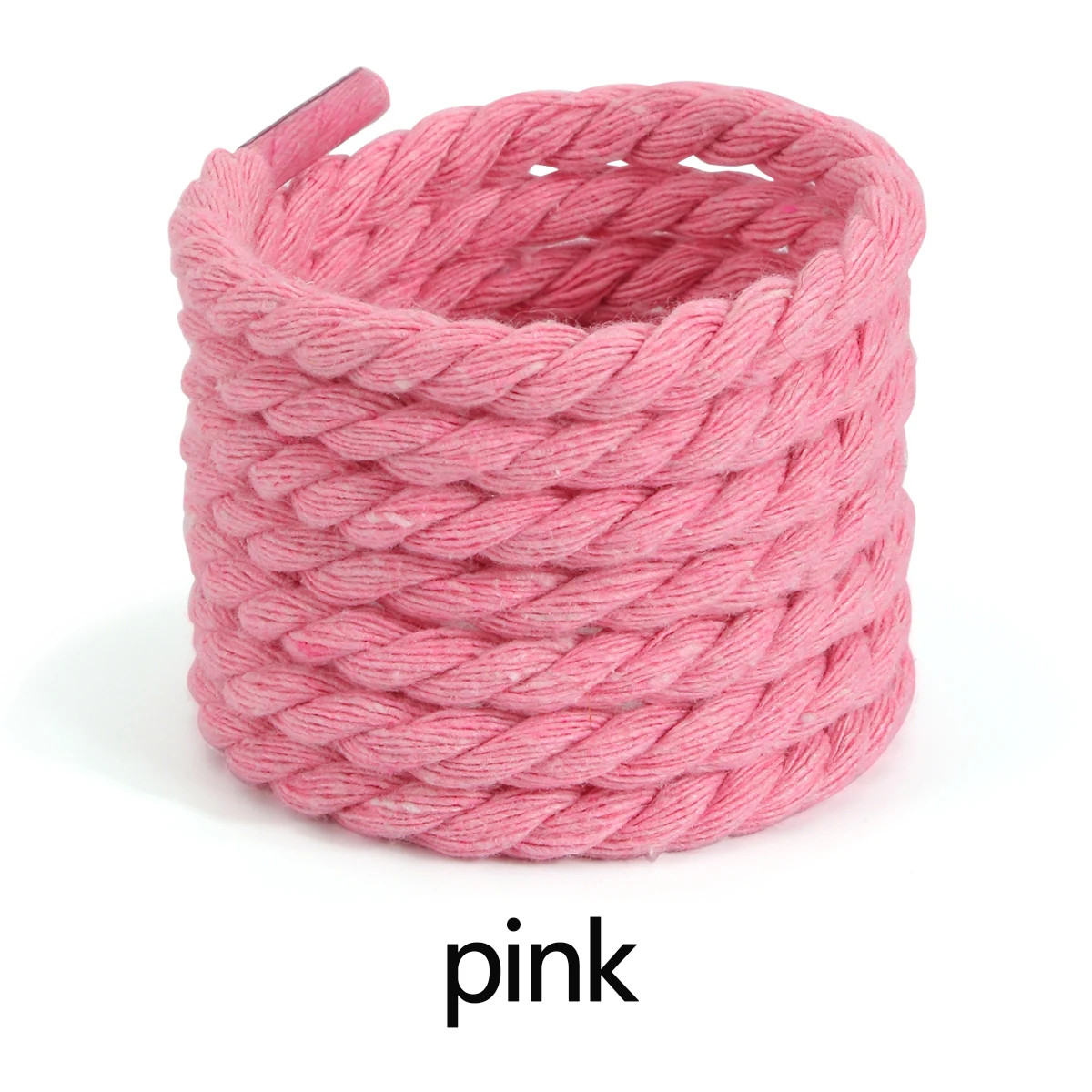 0.7mm Round Thick Hemp Style Shoelaces Solid Color for Men Women Hiking Sports R
