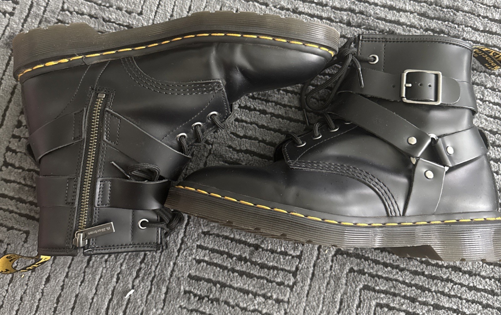 Dr. Martens Cristofor Harness Lace-Up Boots Men’s Size 8 , Women Size 9