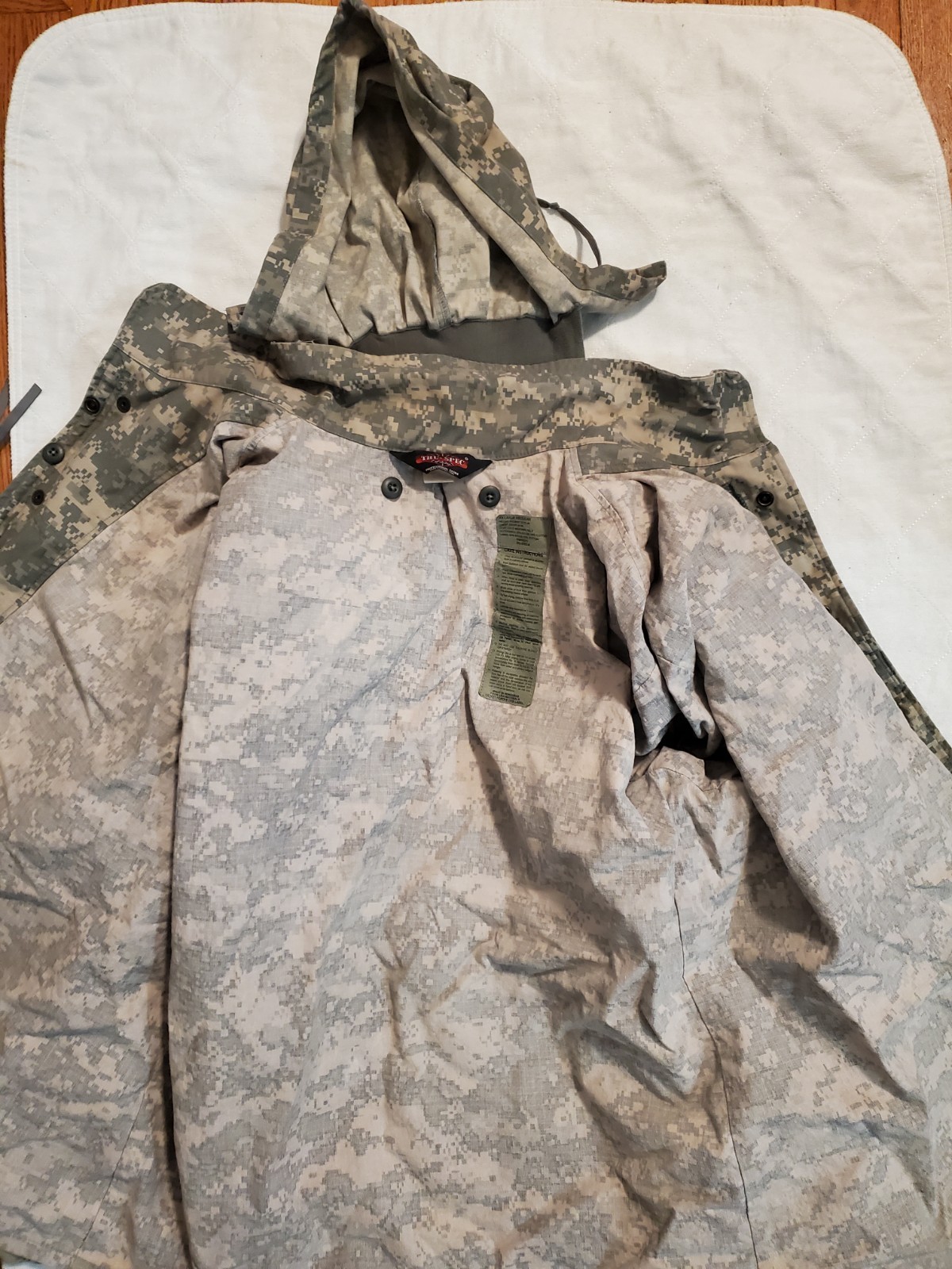 Size XXL Mens Tru-Spec Jacket Regular ACU Camo Cold Weather Field Coat Military