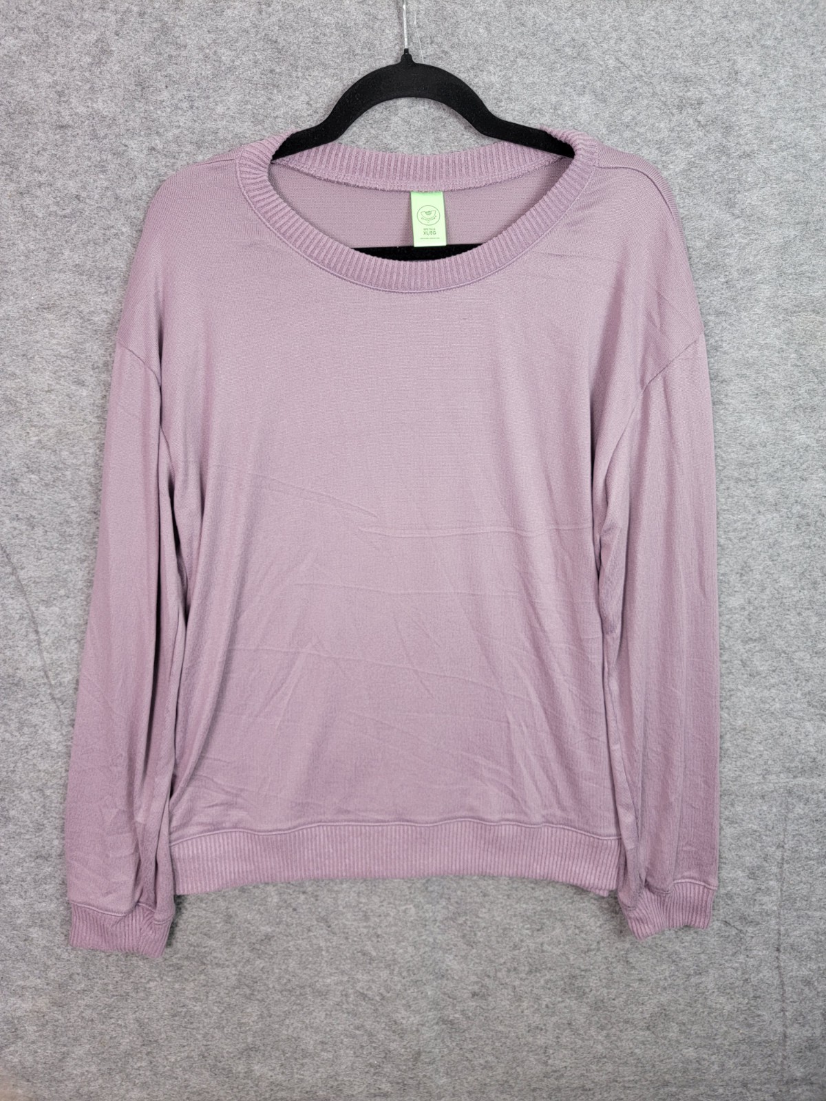 Honeydew Crewneck XL Purple Polyester Spandex Blend Long Sleeve Sweater Women’s