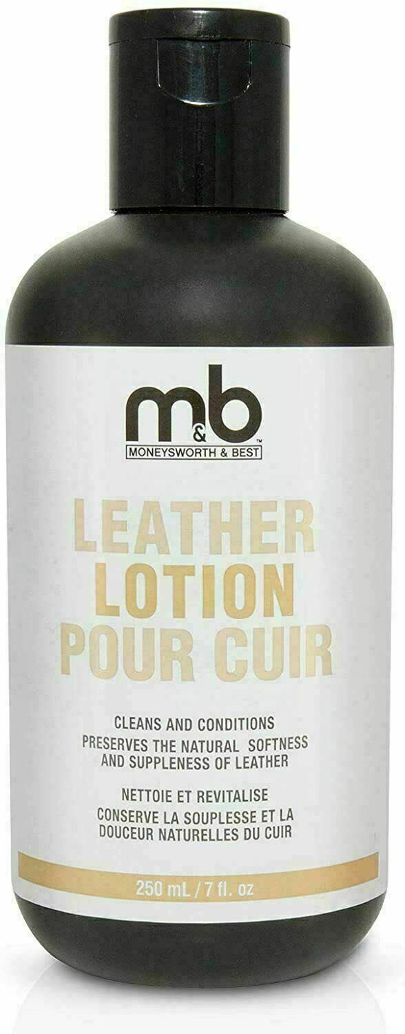 Leather Lotion – Cleaner, Conditioner, & Preserver by Moneysworth and Best (7oz)