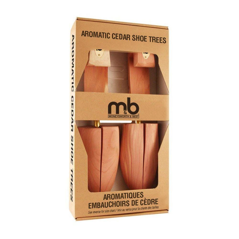 Moneysworth and Best Men’s Cedar Shoe Tree with Hook Heel (1 Pair)