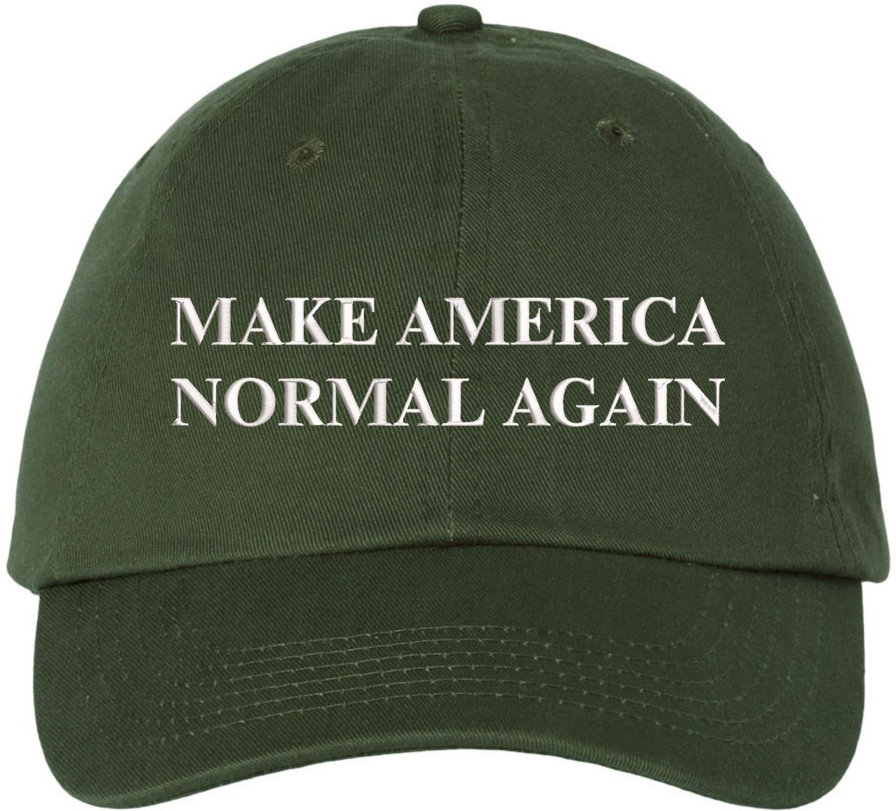 Make America Normal Again Embroidered Dad Hat | Funny Political Baseball Cap