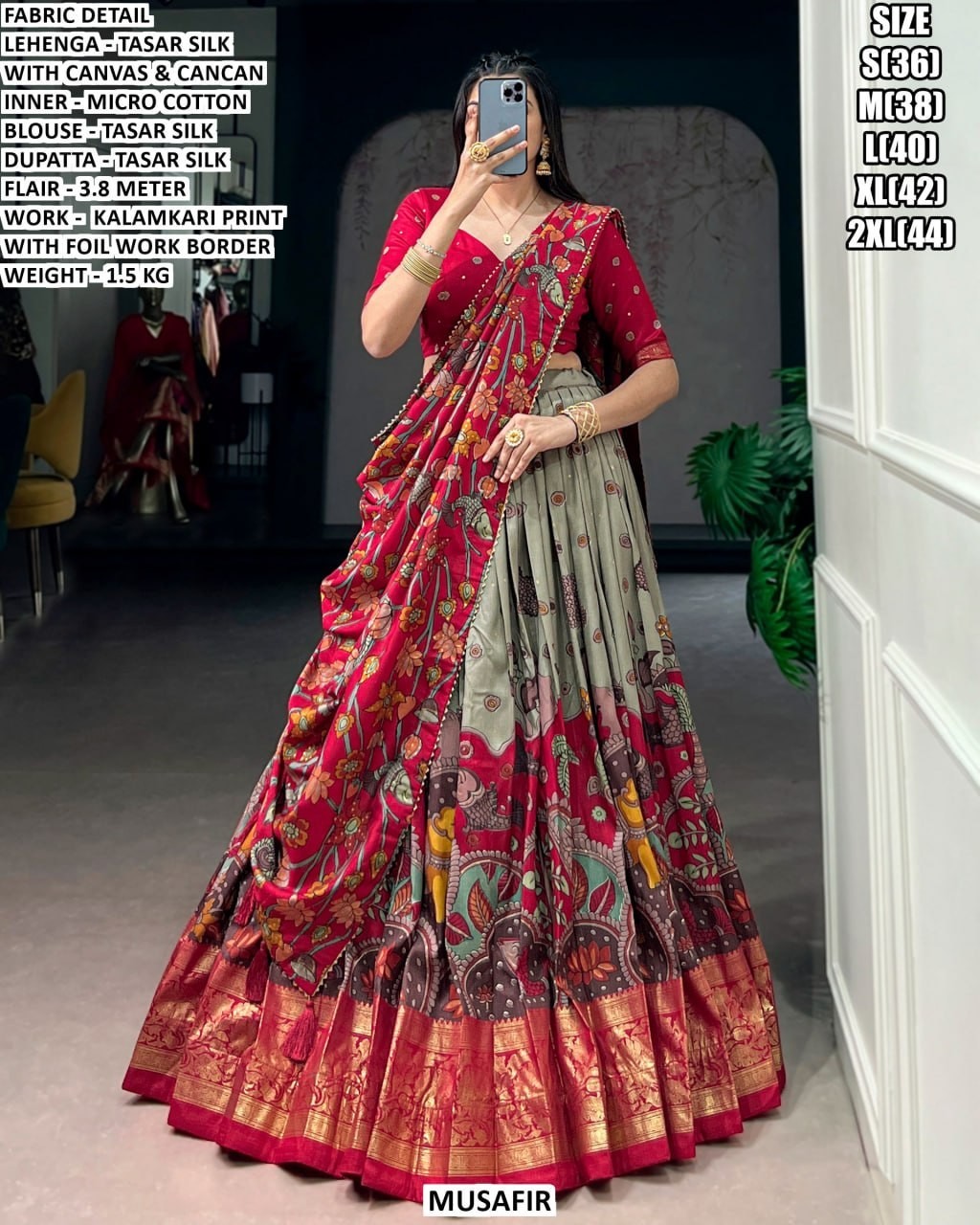 Beautiful Heavy Pure Silk Lehenga Choli Trending Bollywood Collection Most Sell
