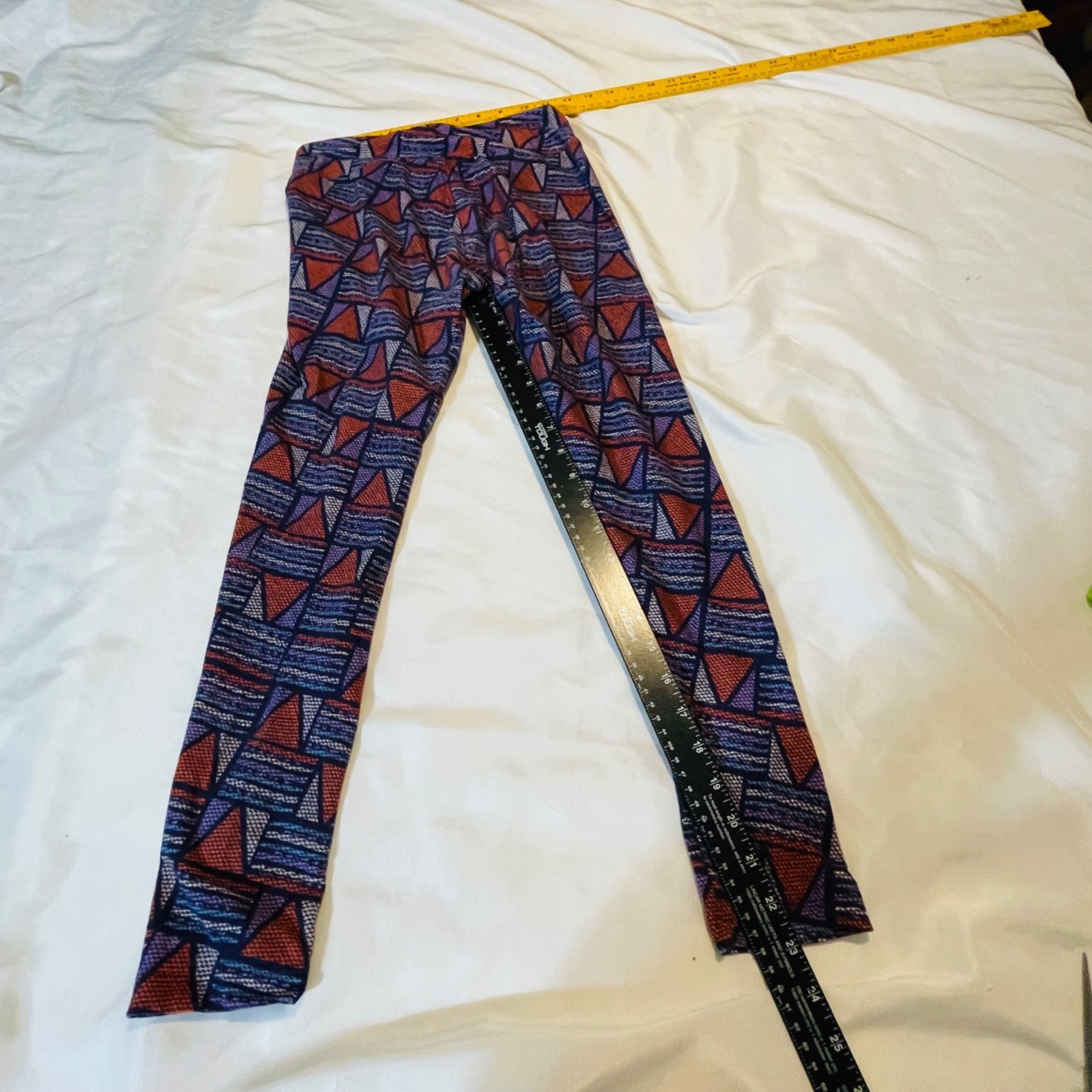 Lularoe Geometric Print Leggings One Size Polyester Spandex Blend