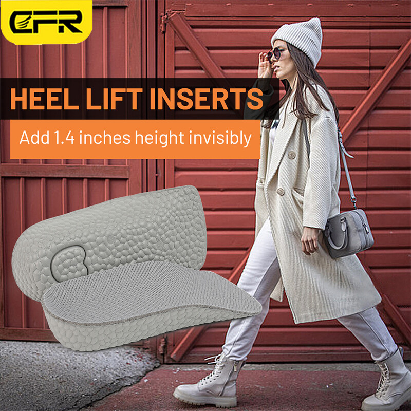 Shoe Insoles Inserts Pad Invisible Height Increase Heel Lift Taller Men Women