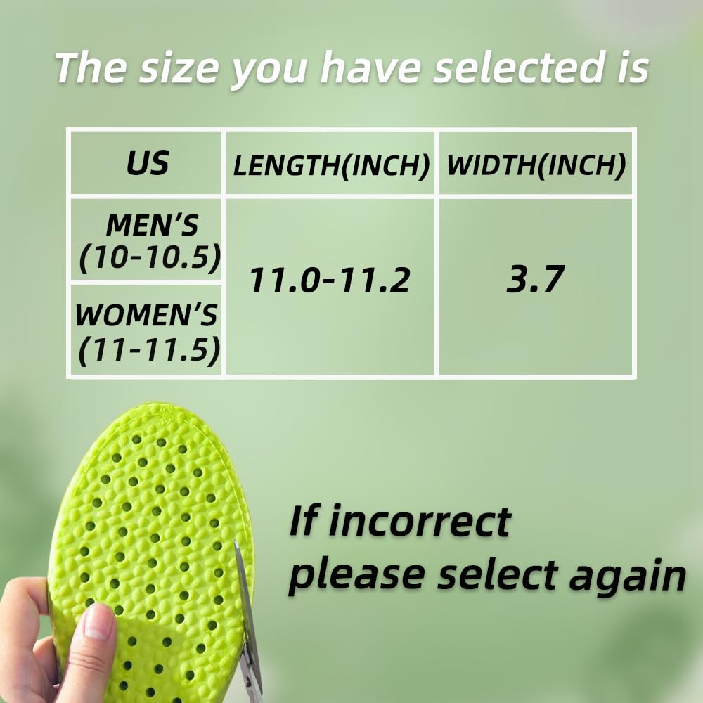 Shoe Insoles for Men Women, Memory Foam Insoles, Best Replacement Shoe Inserts
