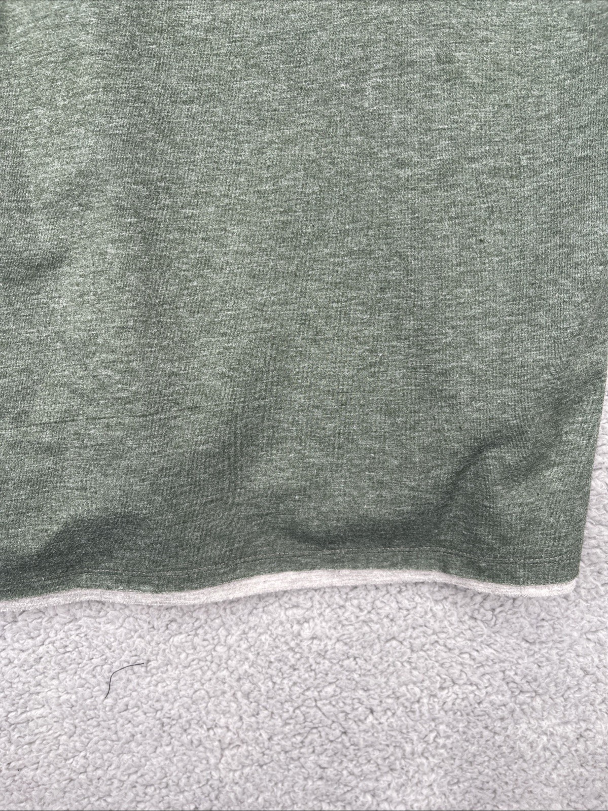 7D 7 Diamonds Mens Large Lt Green Heathered Gray Stripe Core Polo Shirt