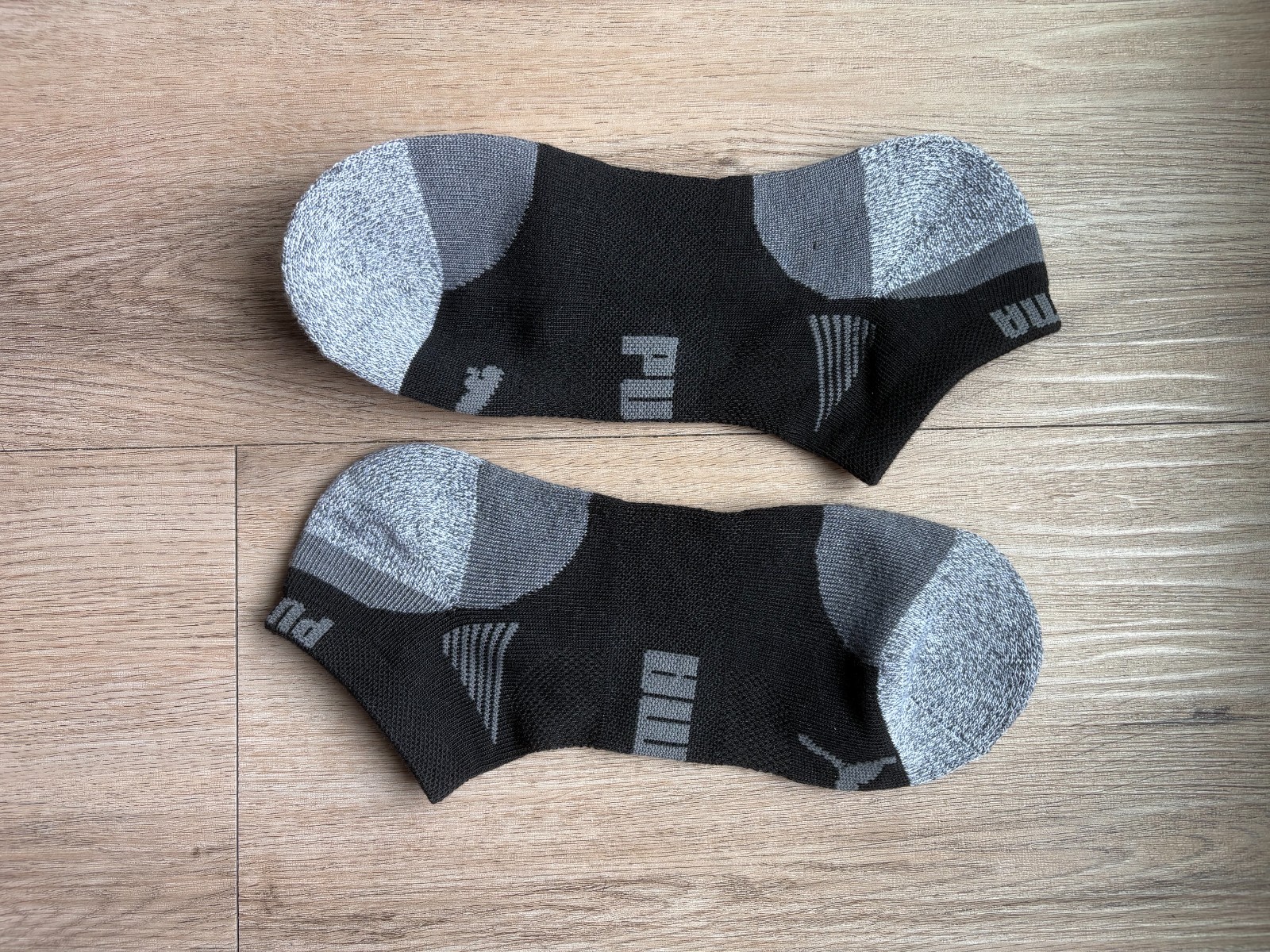 Puma Men’s athletic ankle socks (black)